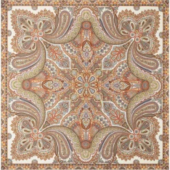 Aesthetic Paisley 140x140 - panna multi (beige)