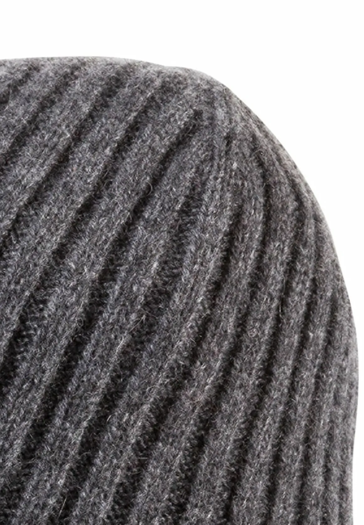 Business Cashmere Muetze mit Umschlag - flanell (grau)