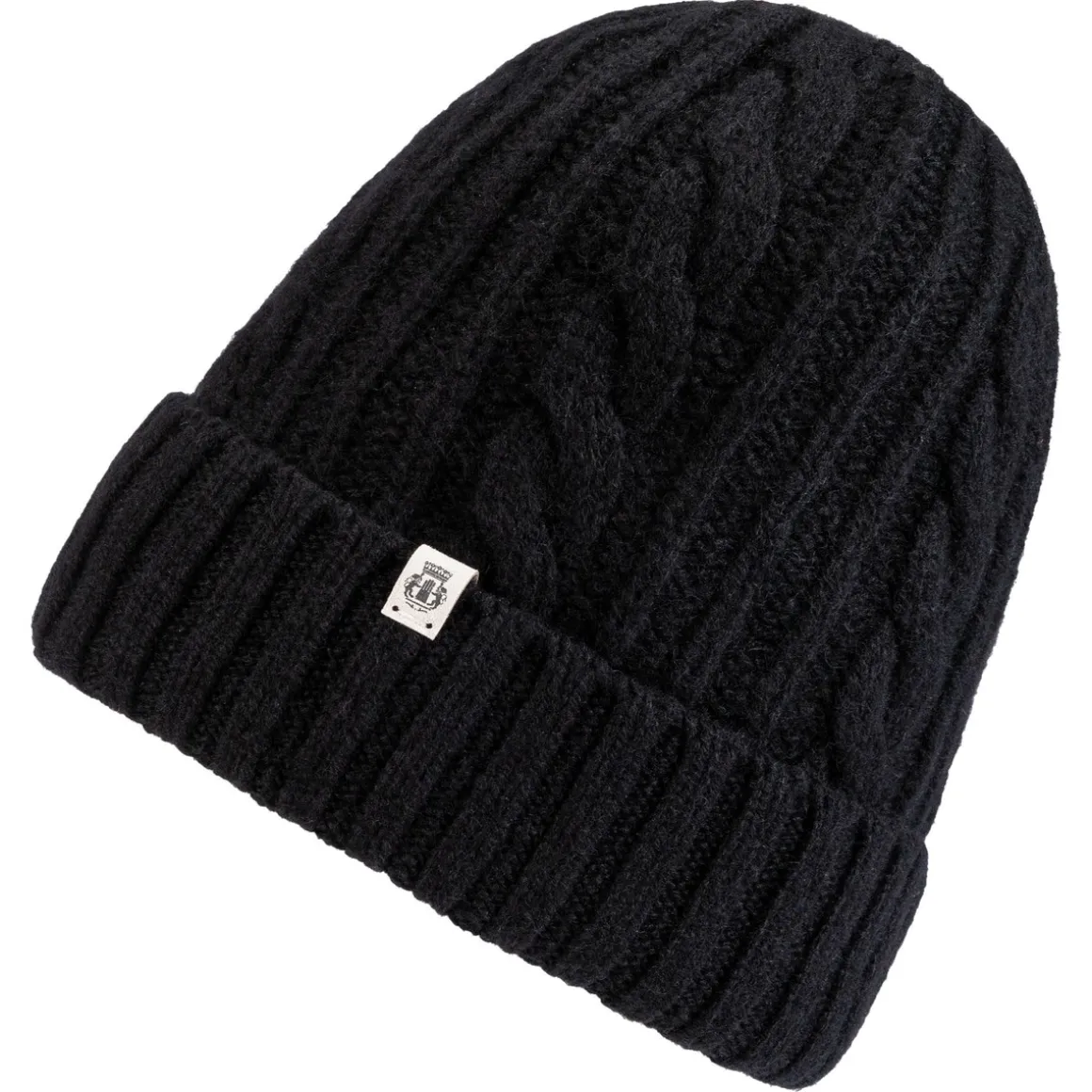 Cabled Charm Mütze - black (schwarz)