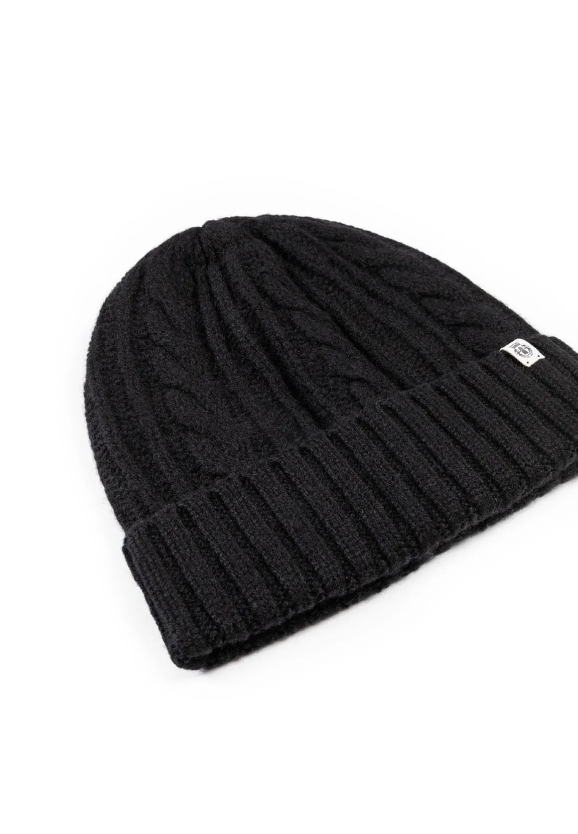 Cabled Charm Mütze - black (schwarz)