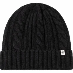 Cabled Charm Mütze - black (schwarz)