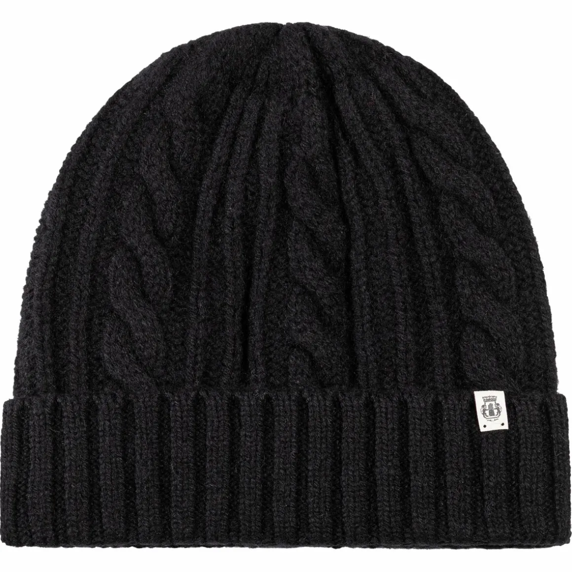 Cabled Charm Mütze - black (schwarz)