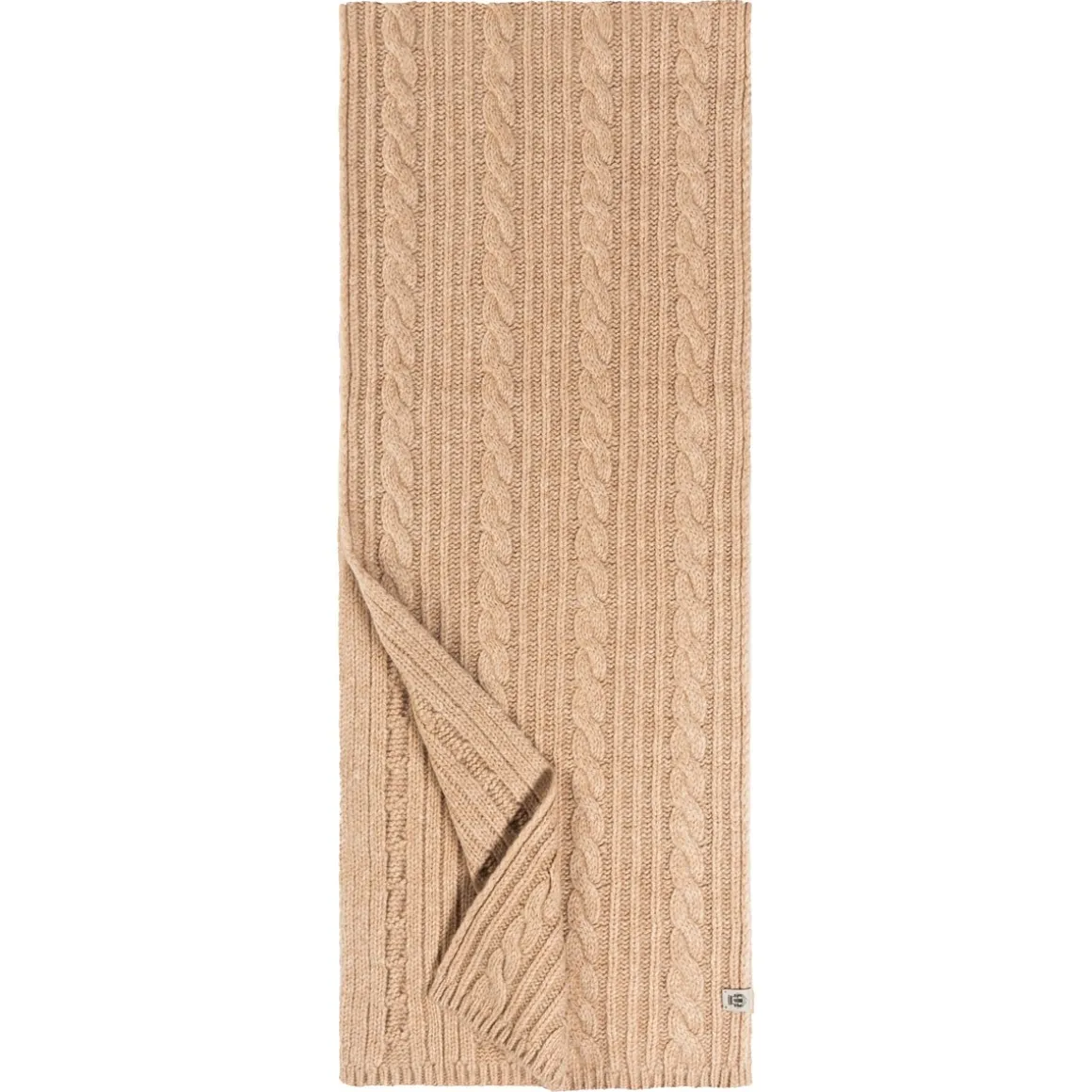 Cabled Charm Schal 30x180 - cashmere (beige)