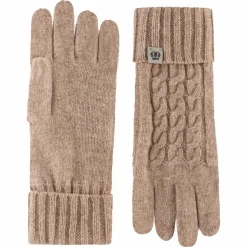 Cabled Charm Strickhandschuhe - cashmere (beige)