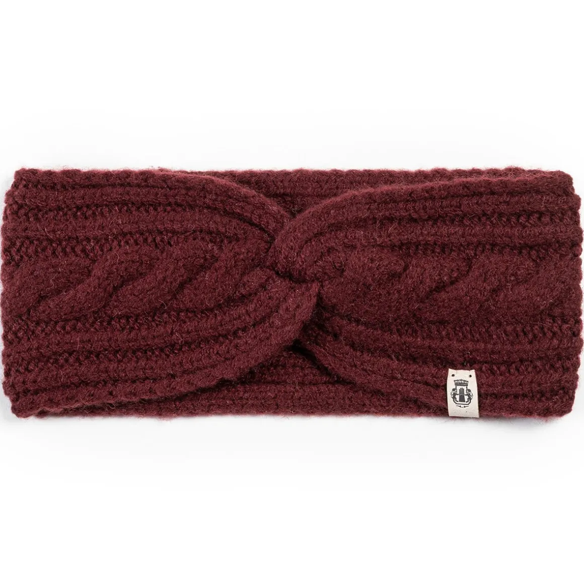 Cabled Charm Strirnband - mulberry (rot)