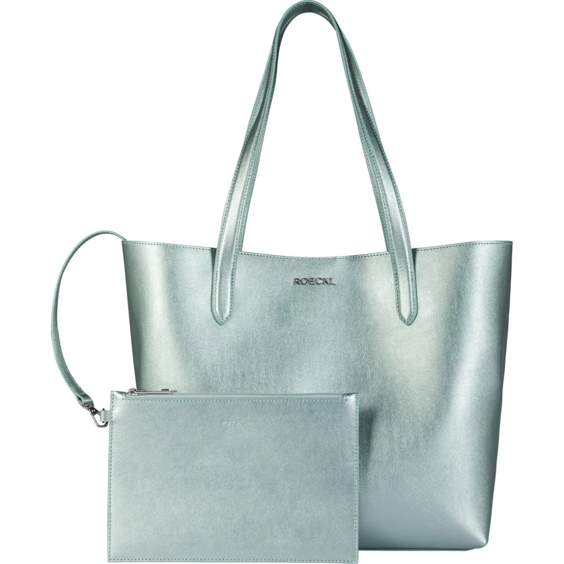 Carol Shopper metallic large - mint (grün)