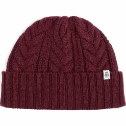 Cashmere Twist Mütze - mulberry (rot)