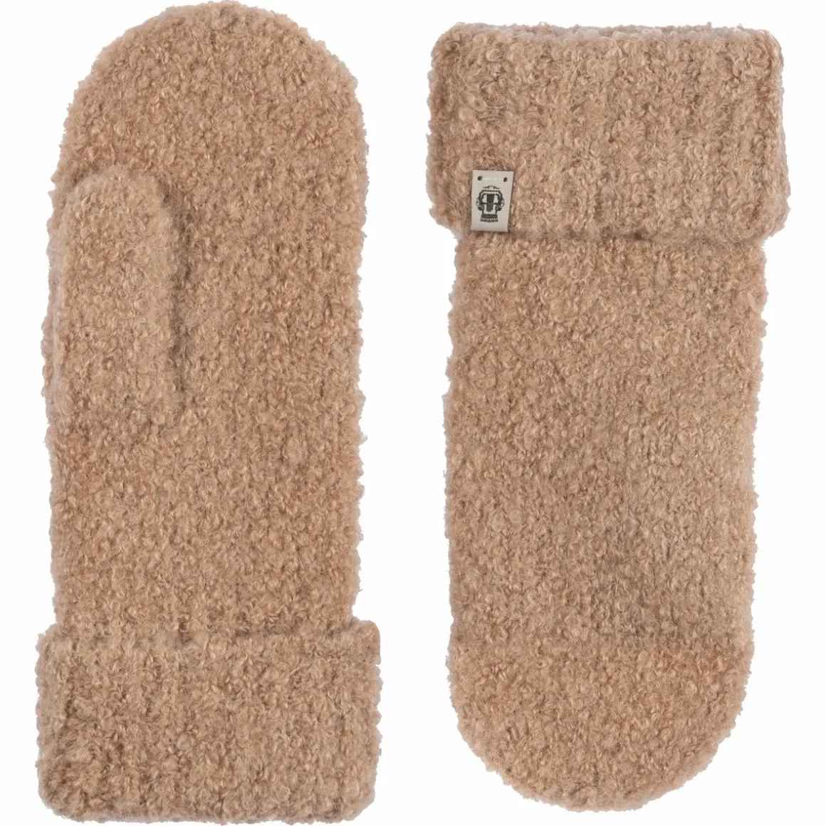 Classic Bouclé Fäustlinge - camel (beige)