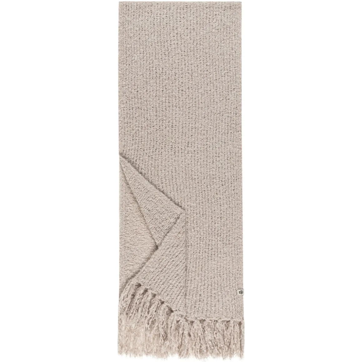 Classic Bouclé Schal 35x180 - cashmere (beige)