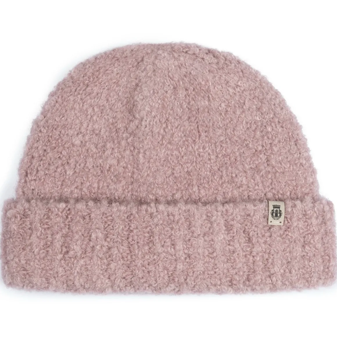 Classic Bouclé Umschlagmütze - blush (rosa)