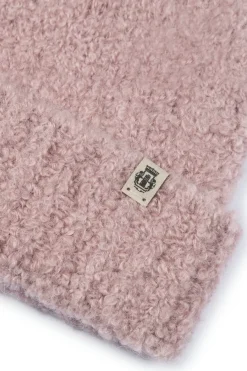 Classic Bouclé Umschlagmütze - blush (rosa)
