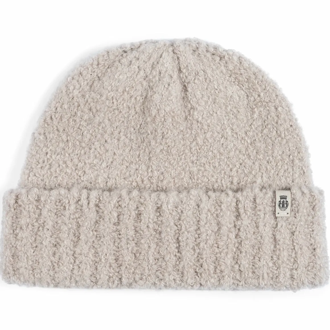 Classic Bouclé Umschlagmütze - cashmere (beige)