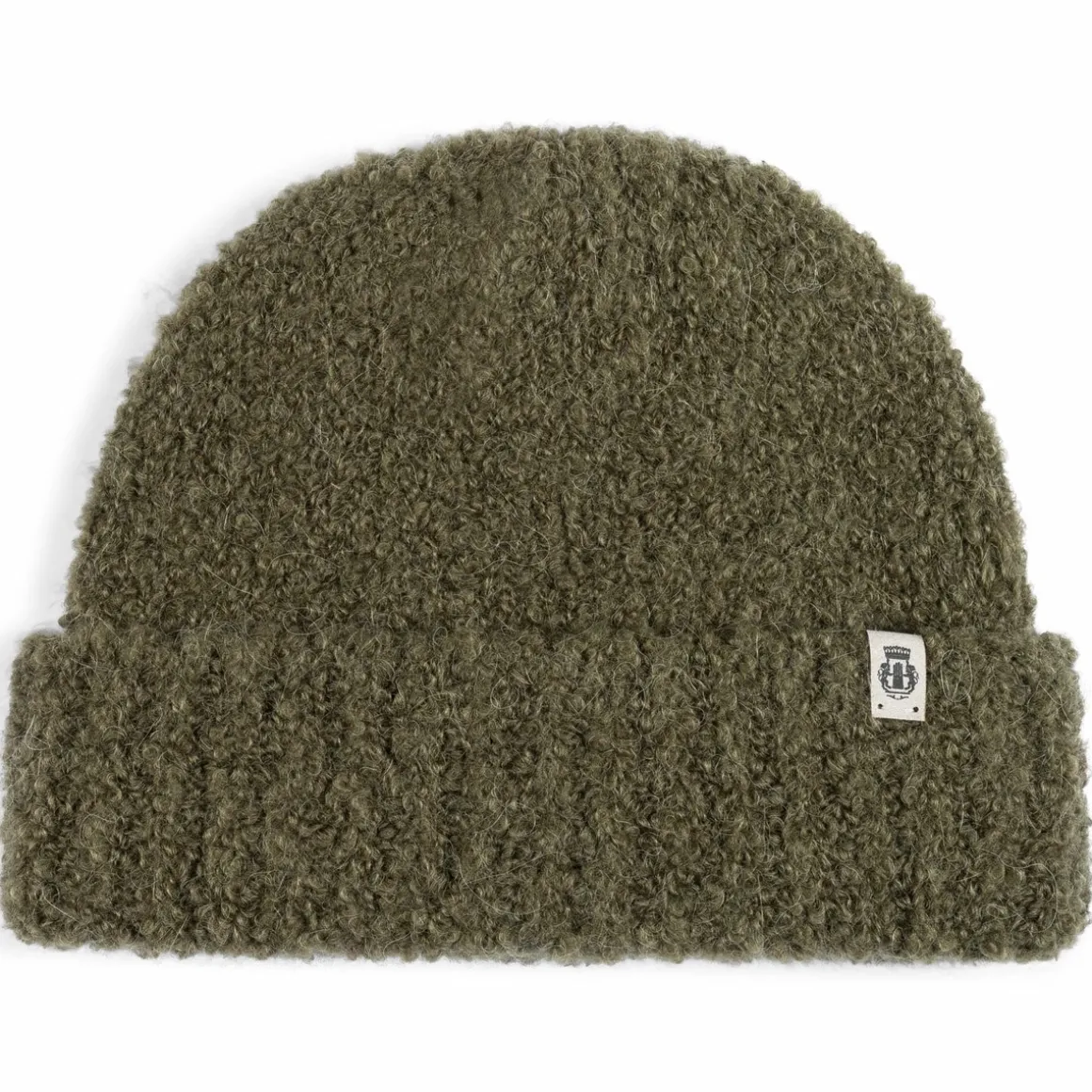 Classic Bouclé Umschlagmütze - moss (grün)