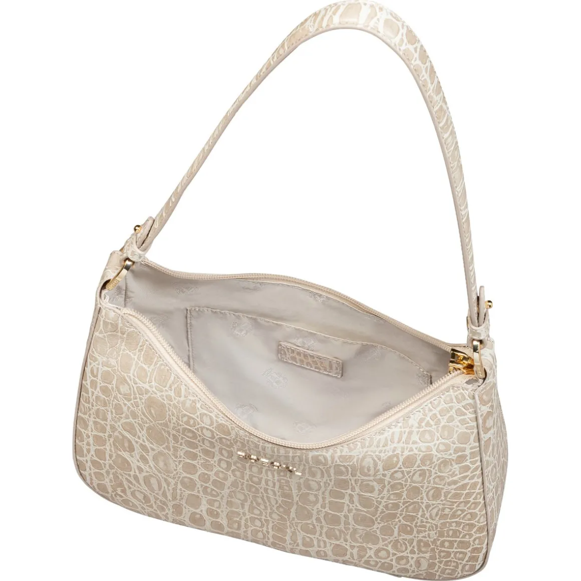 Cleo small Croco - light stone (grau)