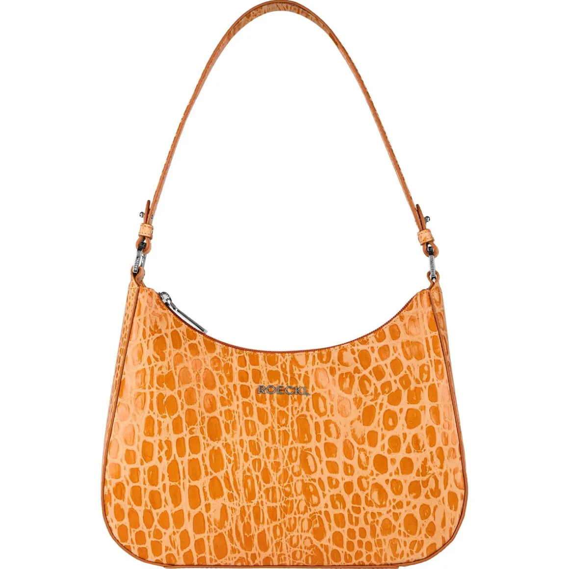 Cleo small Croco silver - safran (orange)