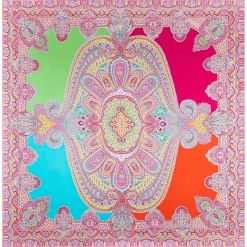 Colorblocking Ornament 140x140 - multi flamingo (orange)