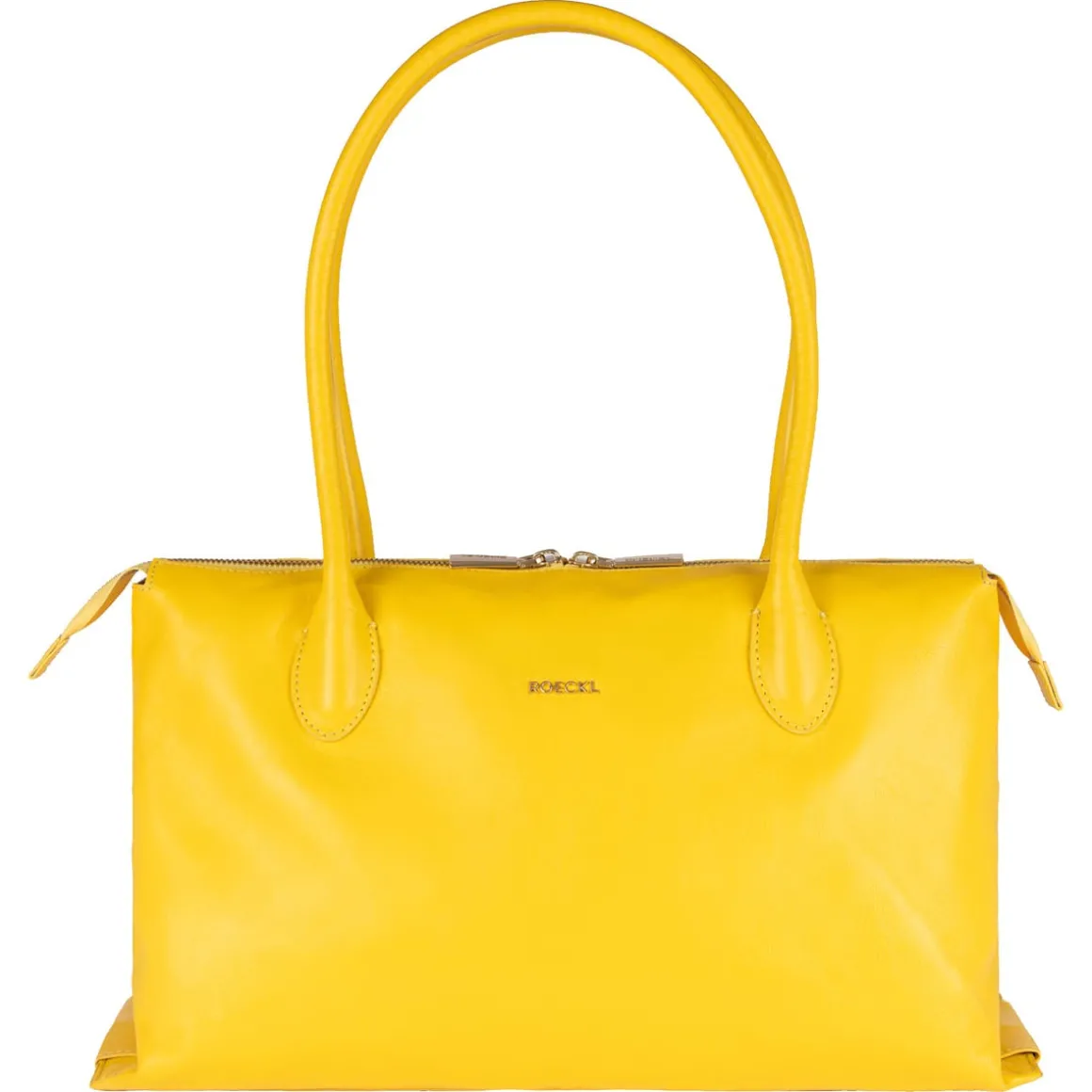 Davina patent handbag medium - yellow (gelb)