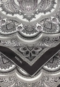 Fine Paisley 53x53 - multi silver (grau)
