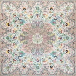 Fior di Seta 140x140 - multi pastel (beige)