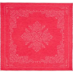 Floral Ornament 130 x 130 - poppy red (rot)