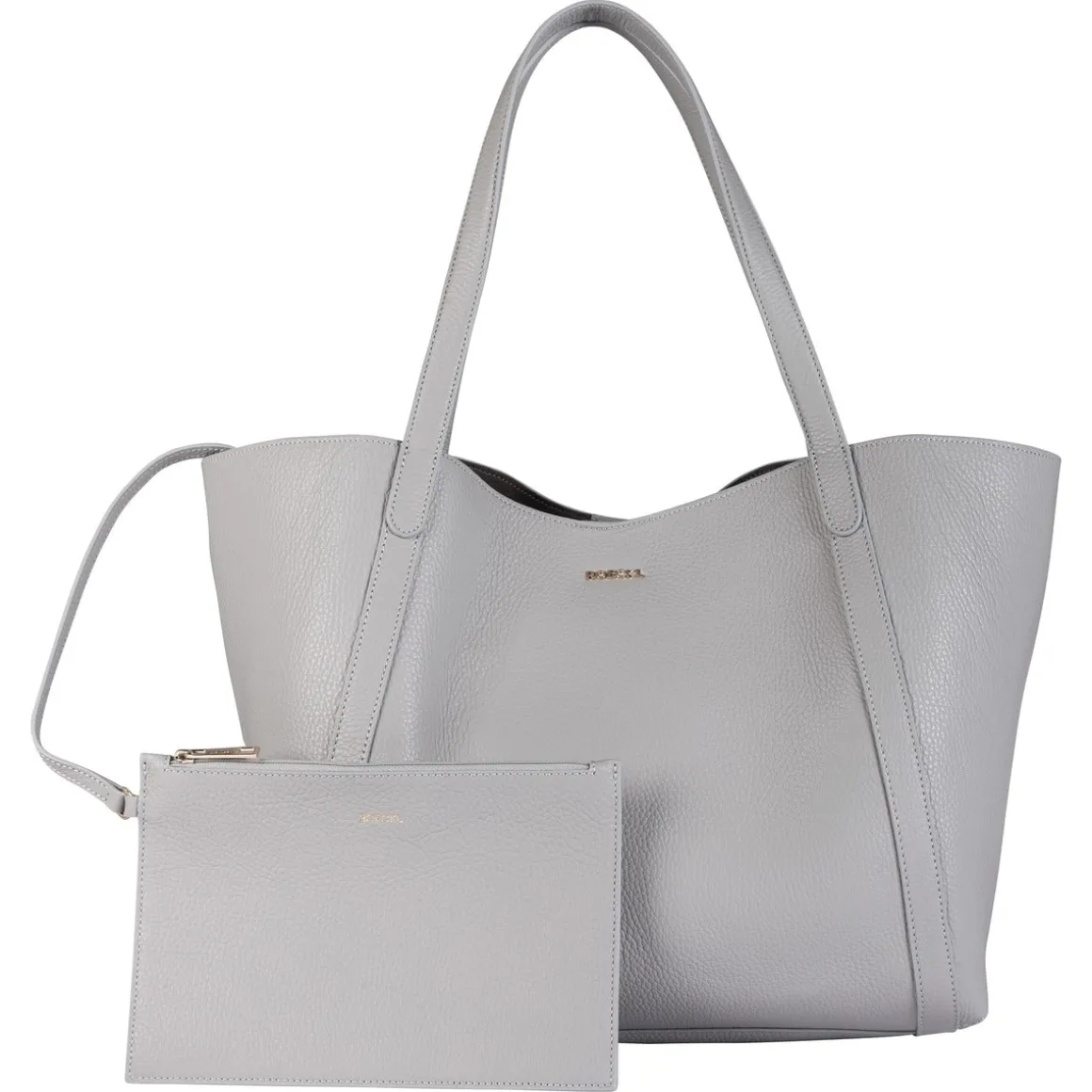 Florence Shopper Grained large - moonstone (grau)