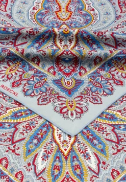 Flourishing Paisley 90x90 - multi ciel (blau)