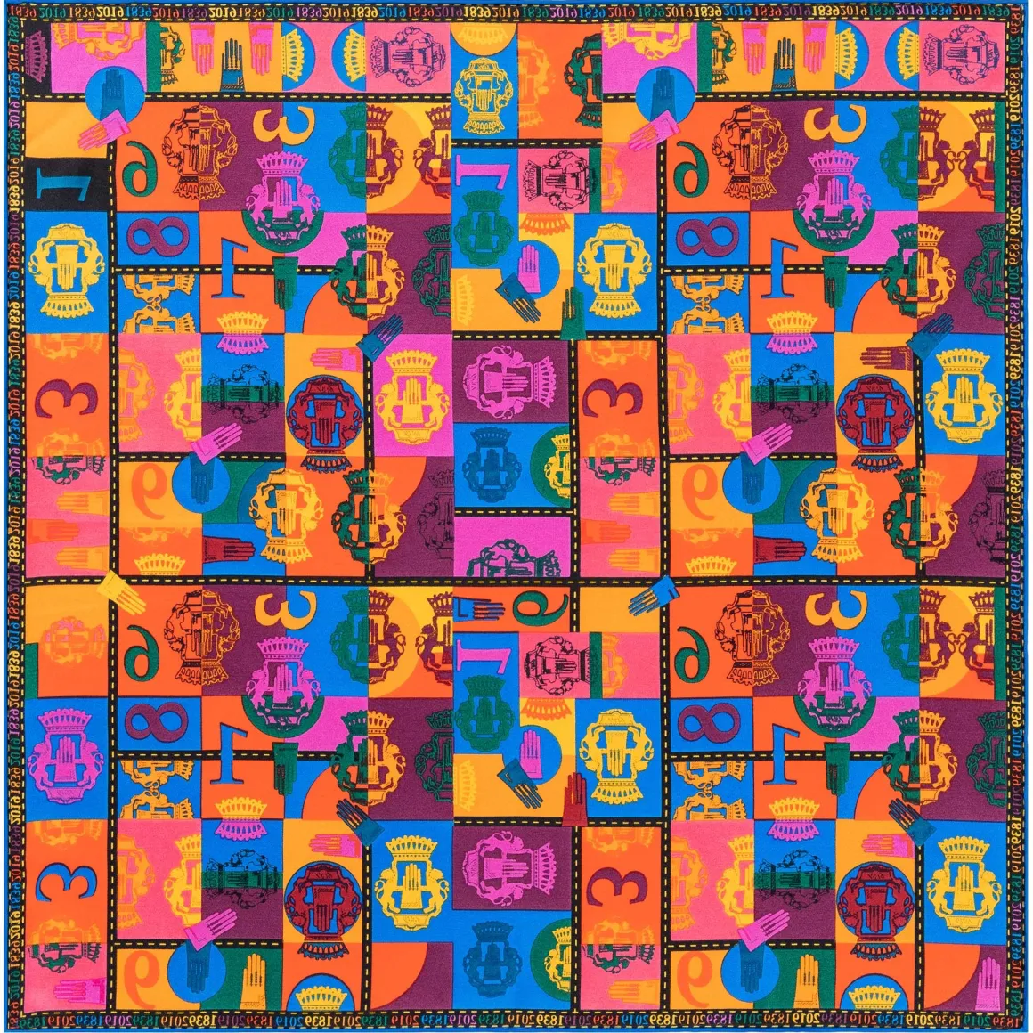 Jubilee Nicki 53x53 - multi colour (blau)