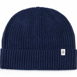 Klassische Strickmütze - navy (blau)