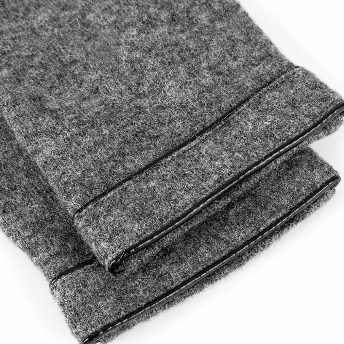 Leather Piping Touch - flanell (grau)
