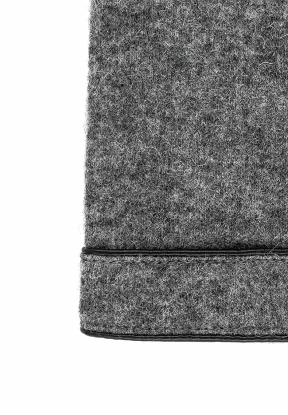 Leather Piping Touch - flanell (grau)