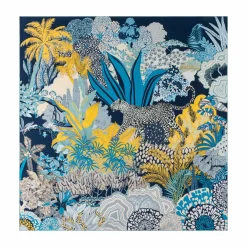 Leopard Camouflage 106x106 - multi blue (blau)