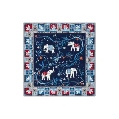 Lucky Elephant 53x53 - navy/red (blau)