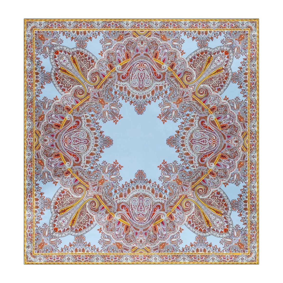 Paisley Reflection 90x90 - multi ciel (blau)