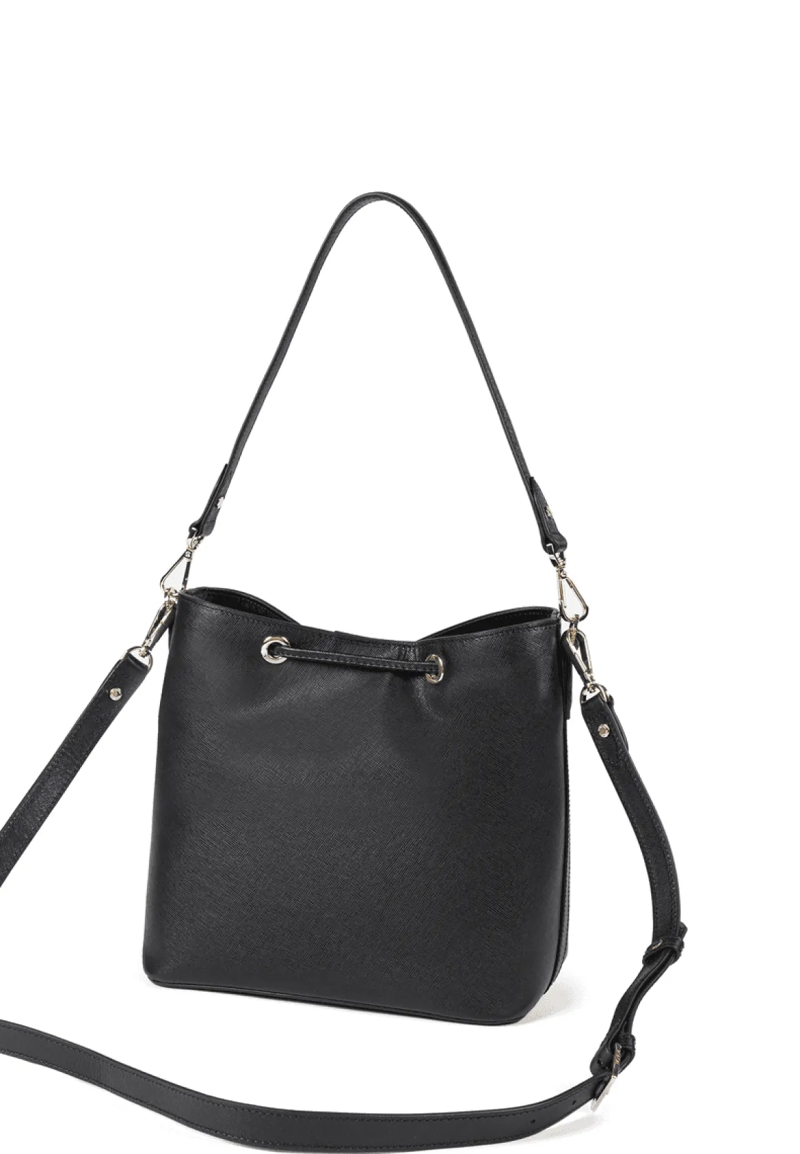 Pitti Saffiano shoulder bag medium - black (schwarz)