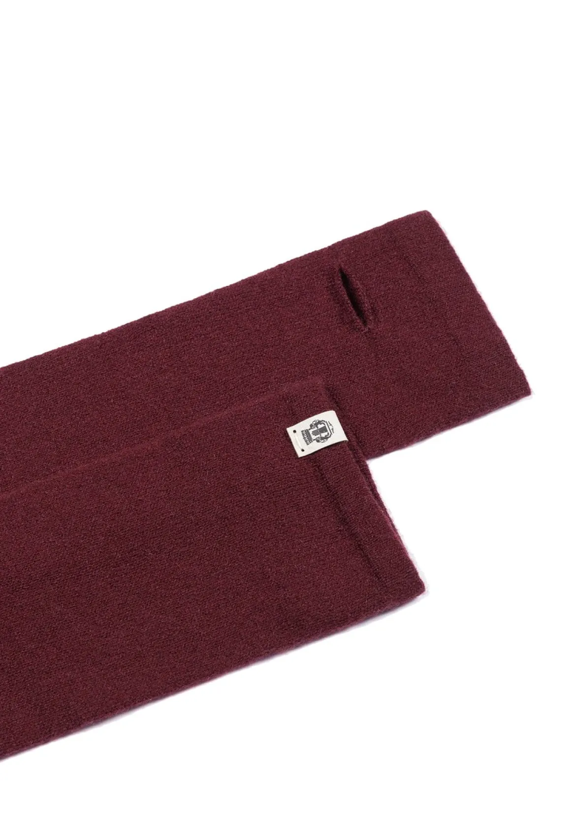 Pure Cashmere Stulpe - mulberry (rot)