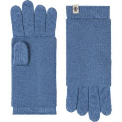 Pure Cashmere Stulpenhandschuhe - dove (blau)