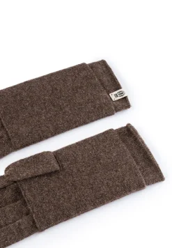 Pure Cashmere Stulpenhandschuhe - coffee (braun)