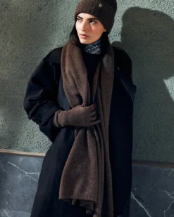 Pure Cashmere Umschlagmuetze - coffee (braun)