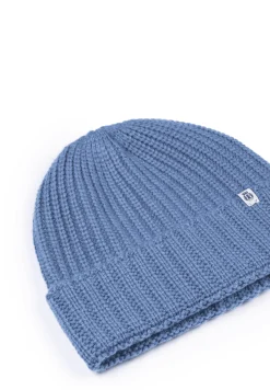 Pure Cashmere Umschlagmuetze - dove (blau)