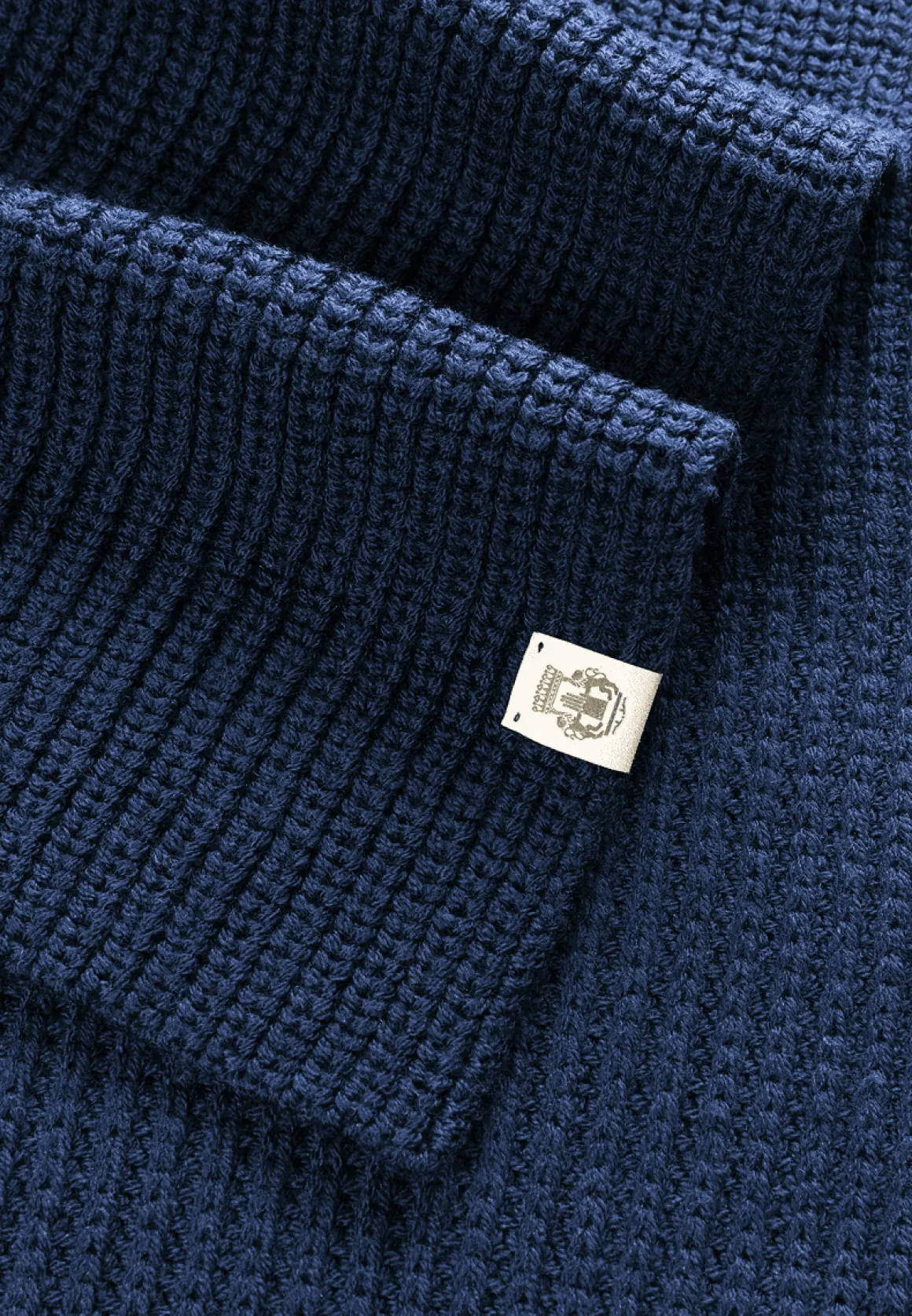 Pure Merino Schal 27x180 - navy (blau)
