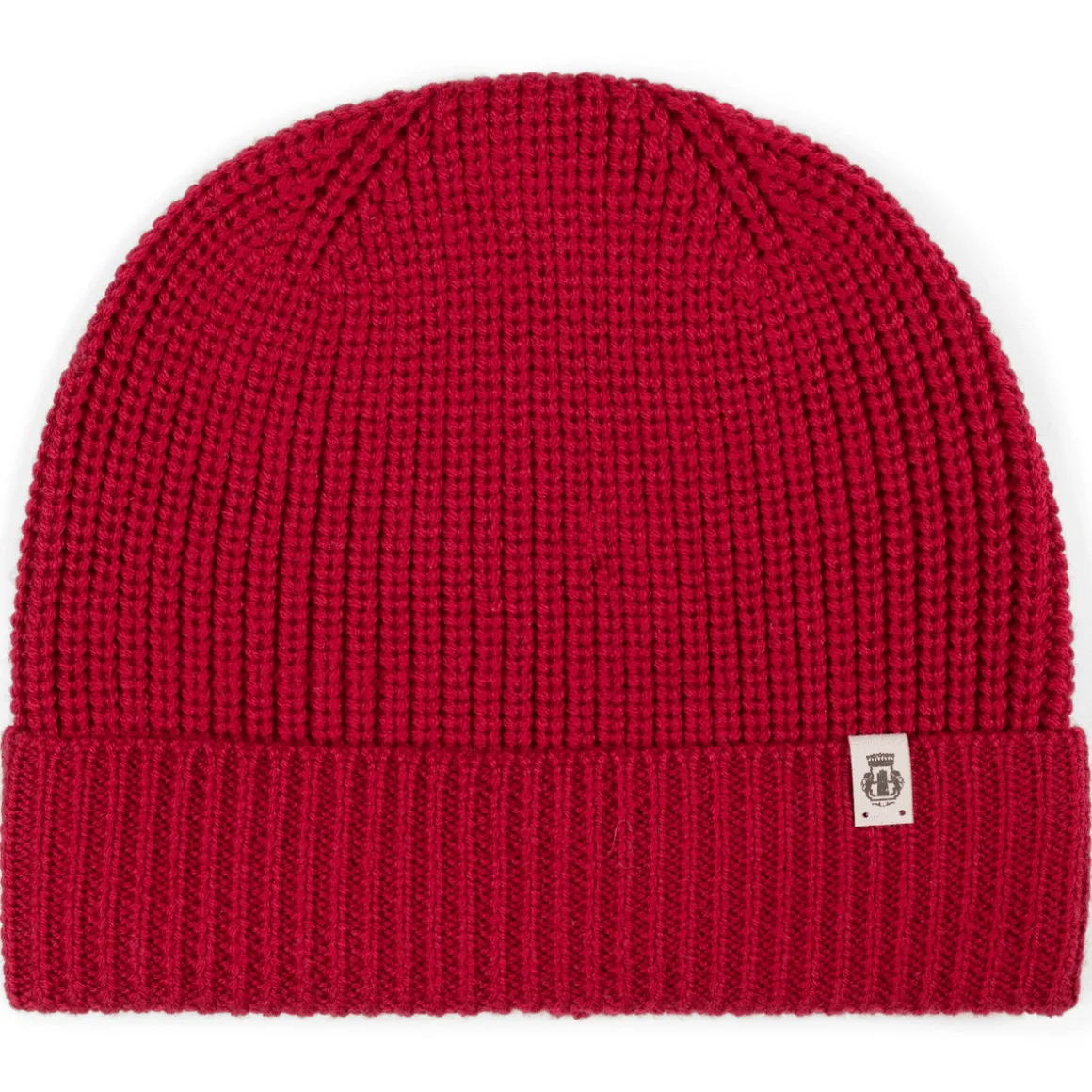Pure Merino Umschlagmuetze - red (rot)