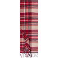 Scottish Tartan Women 30x180 - multi red (rot)