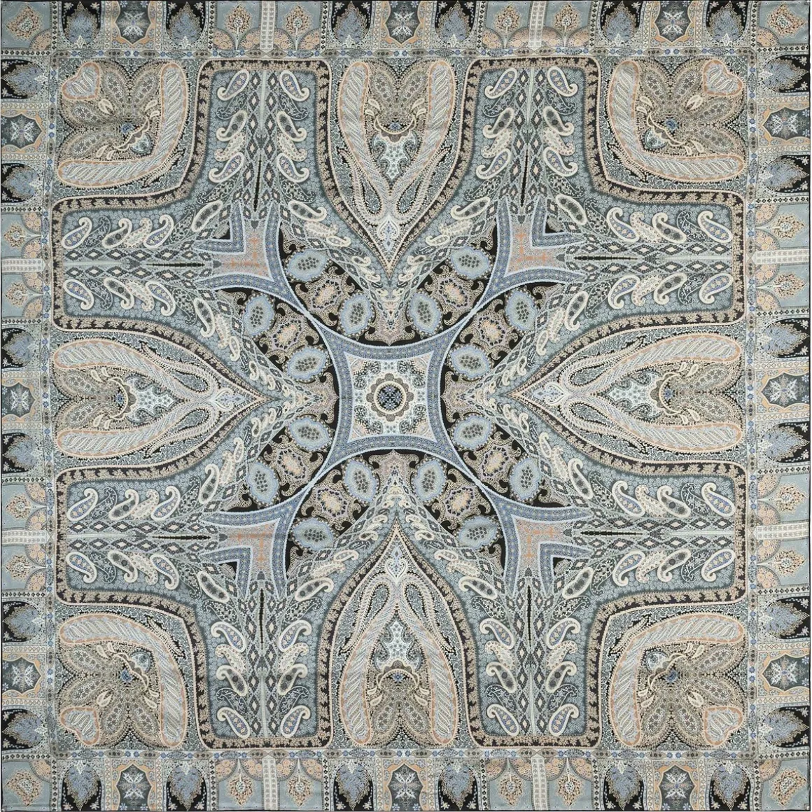 Secret Garden 140x140 - multi grey (grau)