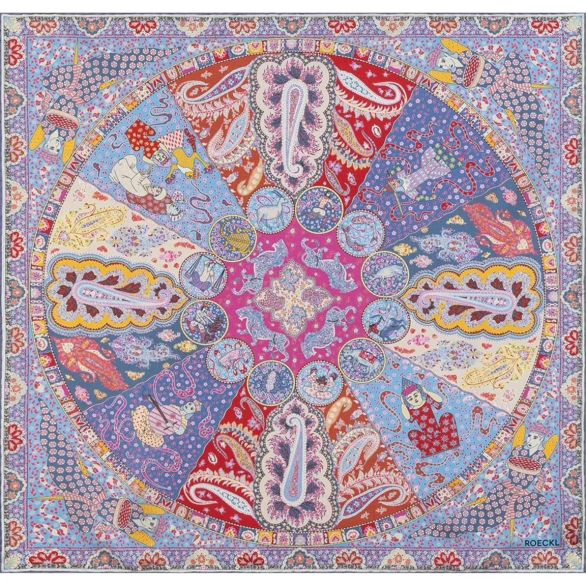 Small Horoscope 70x70 - multi ciel (blau)