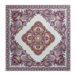 Square Garden Paisley 90x90 - multi granat (rot)