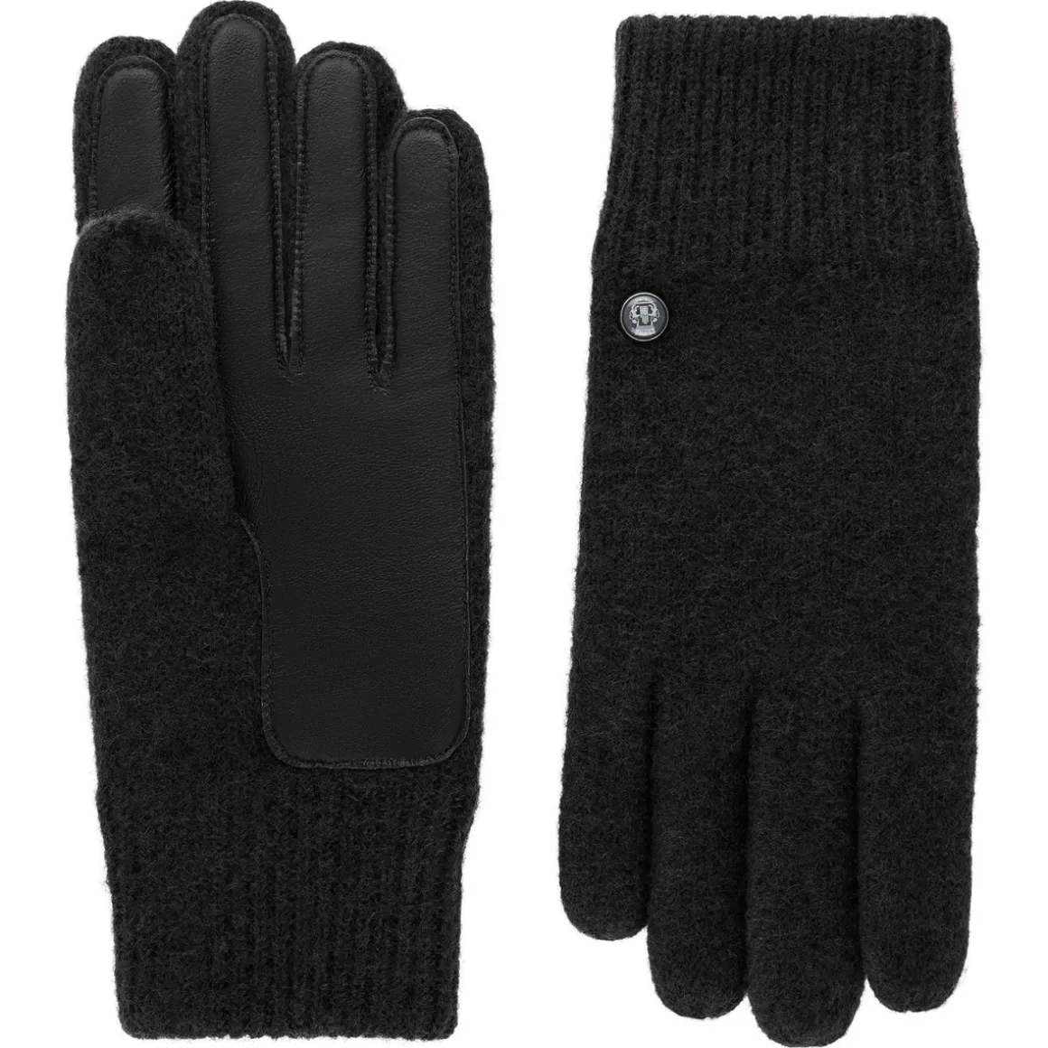 Walkhandschuhe Lederinnenhand - black (schwarz)