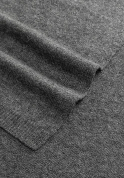 Warm Wool Scarf Women 30x180 - anthracite (grau)