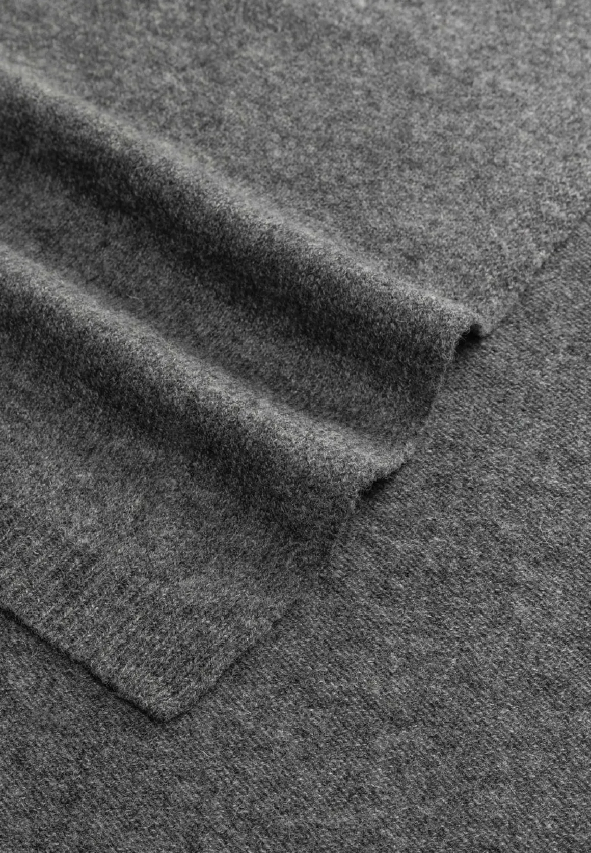 Warm Wool Scarf Women 30x180 - anthracite (grau)