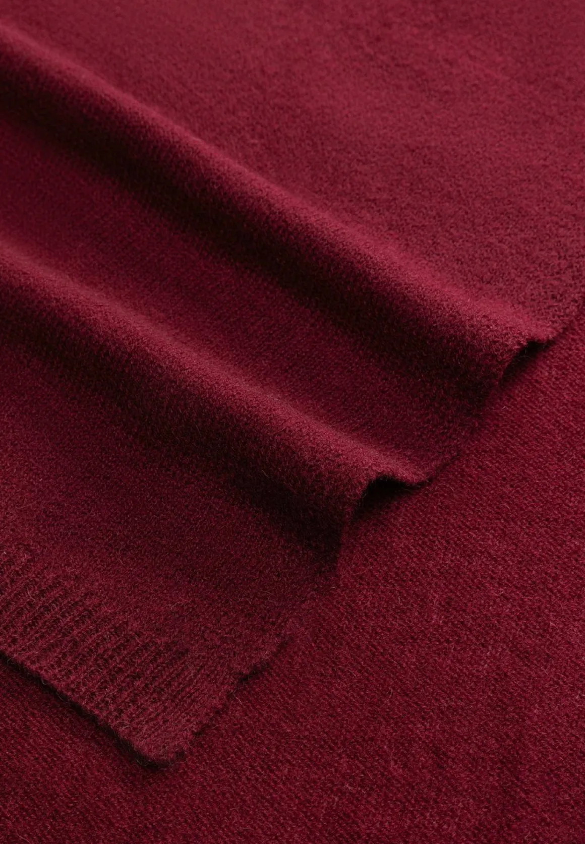 Warm Wool Scarf Women 30x180 - wine (rot)